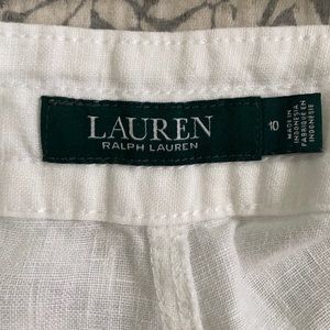 White wide leg pants